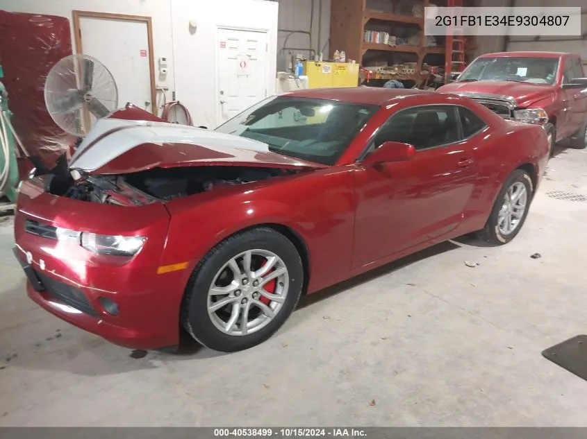 2G1FB1E34E9304807 2014 Chevrolet Camaro 1Lt