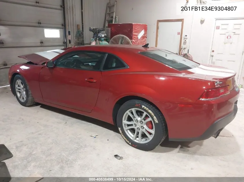 2G1FB1E34E9304807 2014 Chevrolet Camaro 1Lt