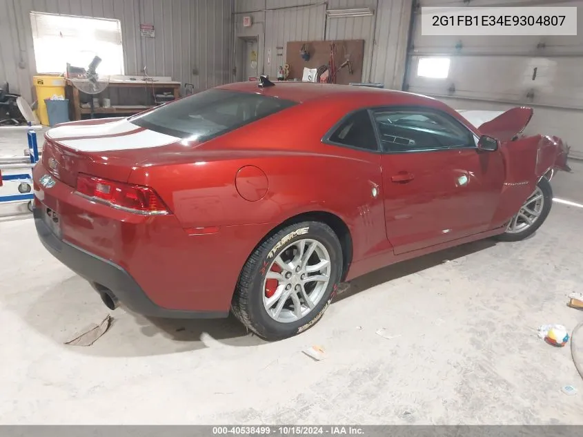 2G1FB1E34E9304807 2014 Chevrolet Camaro 1Lt