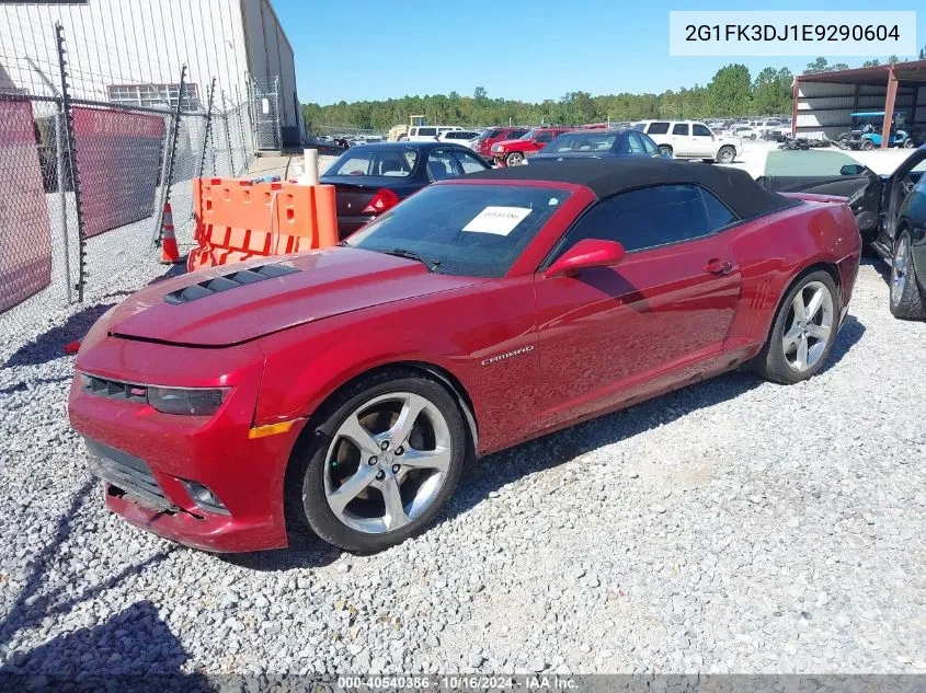 2G1FK3DJ1E9290604 2014 Chevrolet Camaro 2Ss