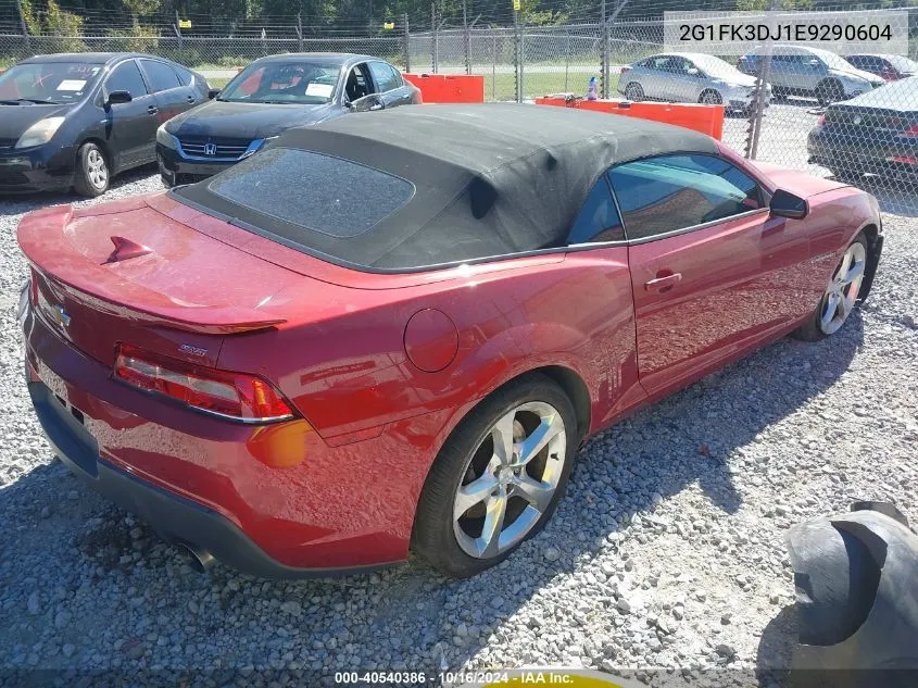 2G1FK3DJ1E9290604 2014 Chevrolet Camaro 2Ss