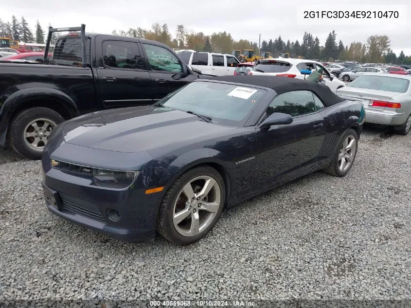 2G1FC3D34E9210470 2014 Chevrolet Camaro 2Lt