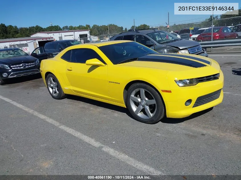 2014 Chevrolet Camaro Lt VIN: 2G1FC1E33E9146344 Lot: 40561190