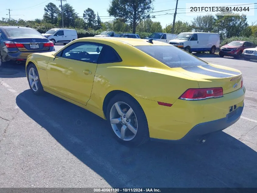 2G1FC1E33E9146344 2014 Chevrolet Camaro Lt