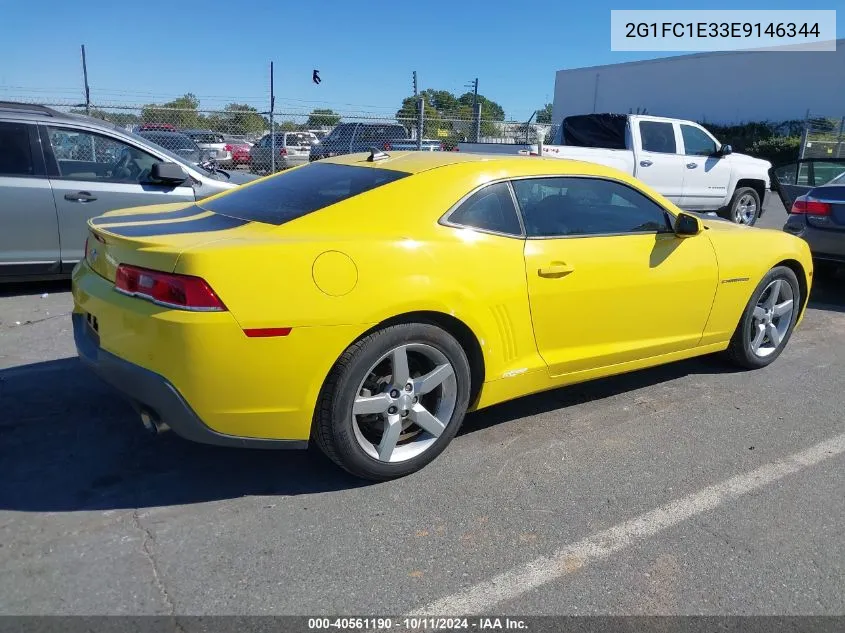 2014 Chevrolet Camaro Lt VIN: 2G1FC1E33E9146344 Lot: 40561190