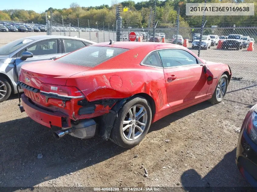 2014 Chevrolet Camaro 2Ls VIN: 2G1FA1E36E9169638 Lot: 40585288