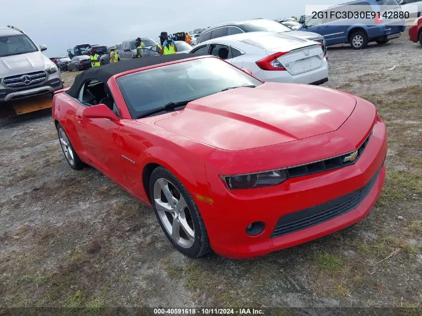 2014 Chevrolet Camaro 2Lt VIN: 2G1FC3D30E9142880 Lot: 40591618