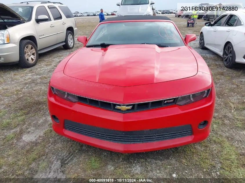 2G1FC3D30E9142880 2014 Chevrolet Camaro 2Lt