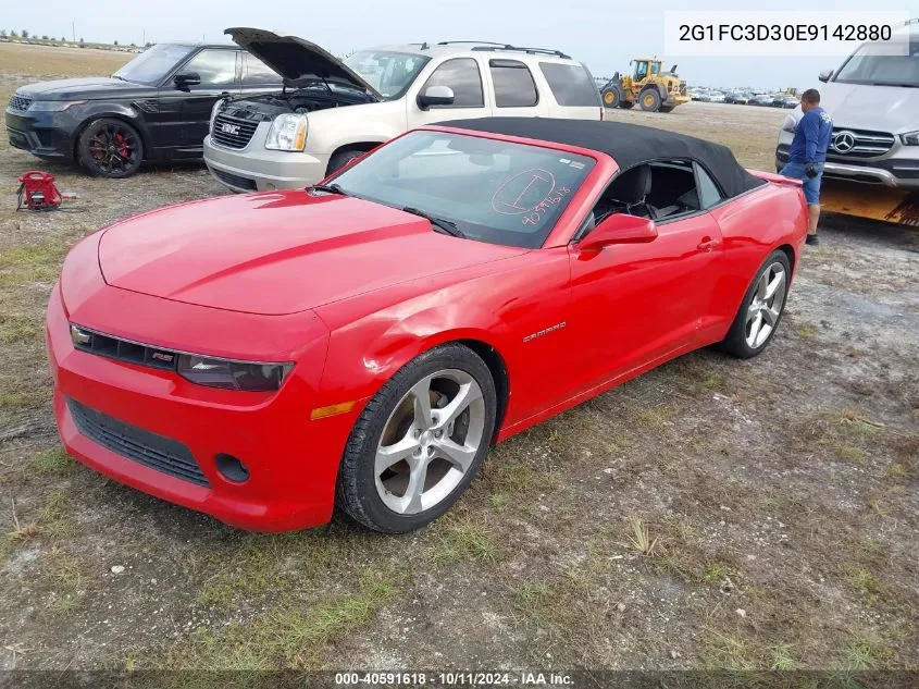 2G1FC3D30E9142880 2014 Chevrolet Camaro 2Lt