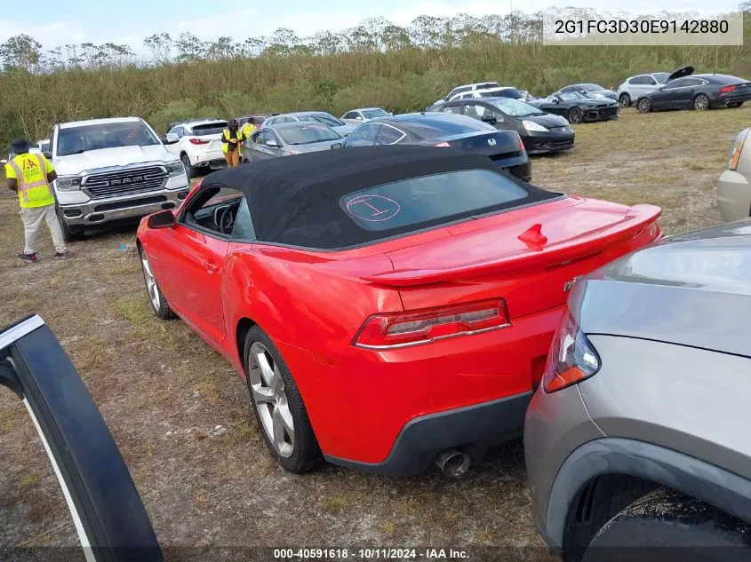 2G1FC3D30E9142880 2014 Chevrolet Camaro 2Lt