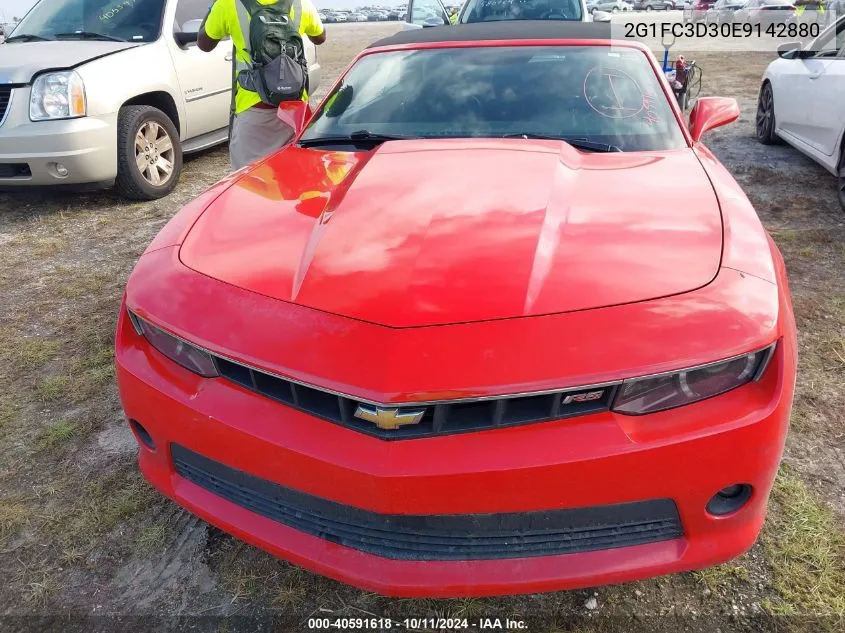 2G1FC3D30E9142880 2014 Chevrolet Camaro 2Lt