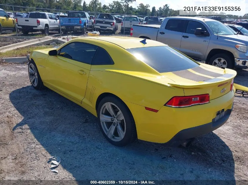 2G1FA1E33E9155356 2014 Chevrolet Camaro 2Ls