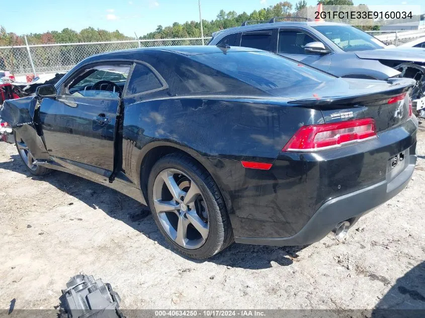 2014 Chevrolet Camaro 2Lt VIN: 2G1FC1E33E9160034 Lot: 40634250