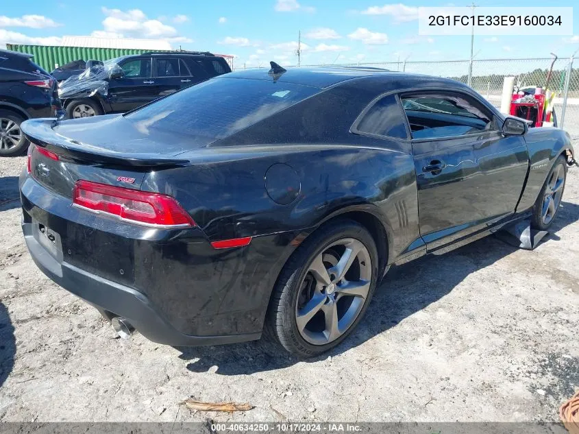 2014 Chevrolet Camaro 2Lt VIN: 2G1FC1E33E9160034 Lot: 40634250