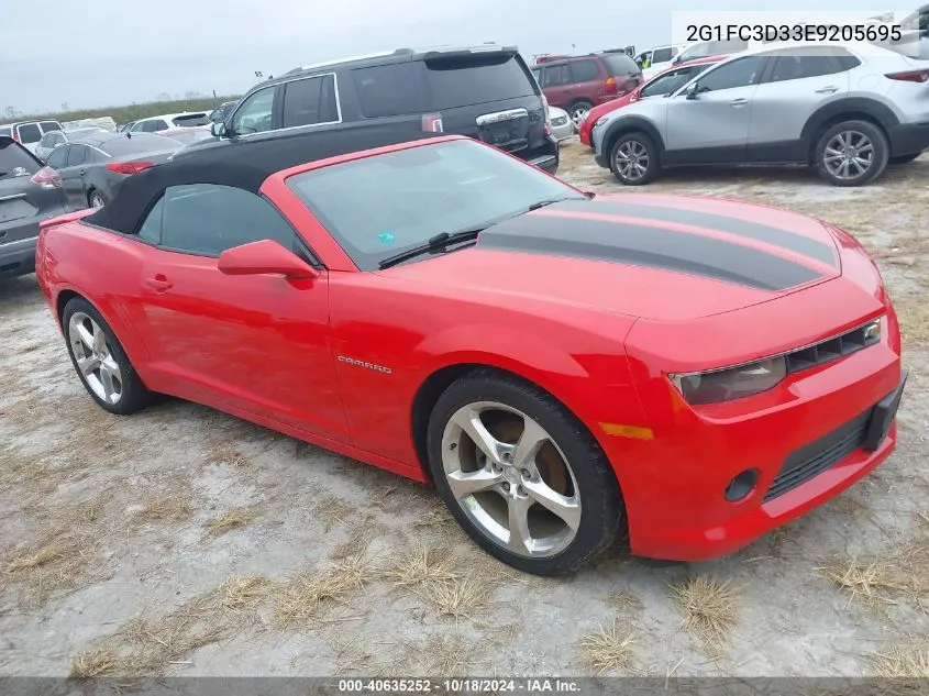 2014 Chevrolet Camaro 2Lt VIN: 2G1FC3D33E9205695 Lot: 40635252