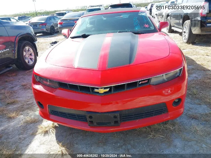 2014 Chevrolet Camaro 2Lt VIN: 2G1FC3D33E9205695 Lot: 40635252