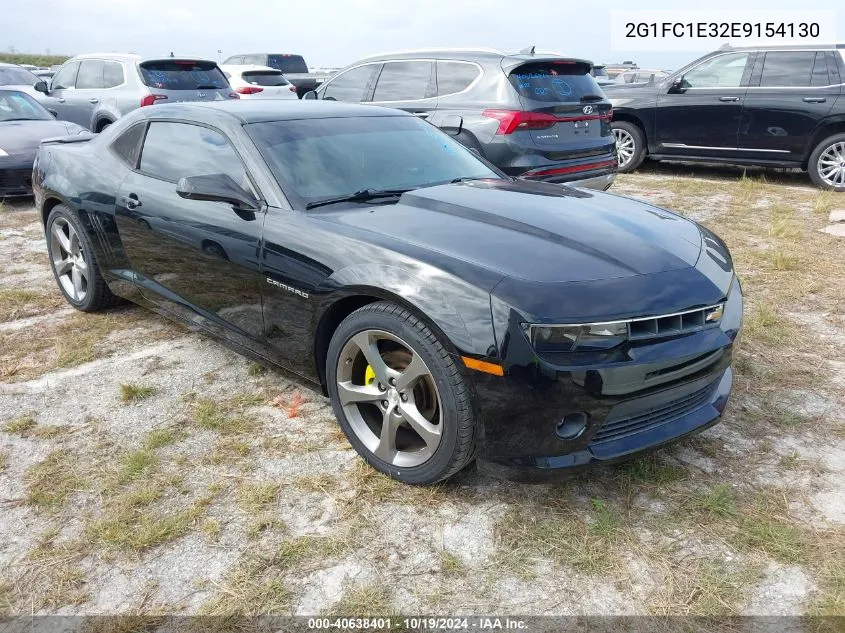 2014 Chevrolet Camaro 2Lt VIN: 2G1FC1E32E9154130 Lot: 40638401