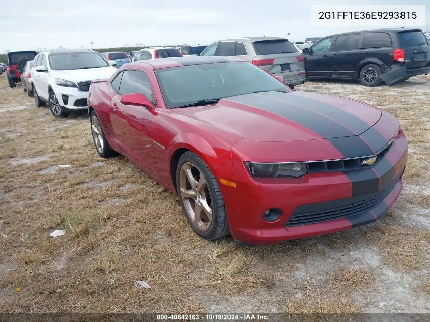 2014 Chevrolet Camaro Lt VIN: 2G1FF1E36E9293815 Lot: 40642163