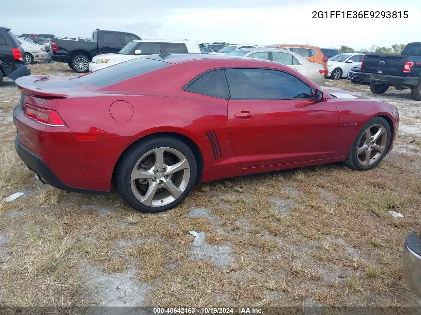 2014 Chevrolet Camaro Lt VIN: 2G1FF1E36E9293815 Lot: 40642163