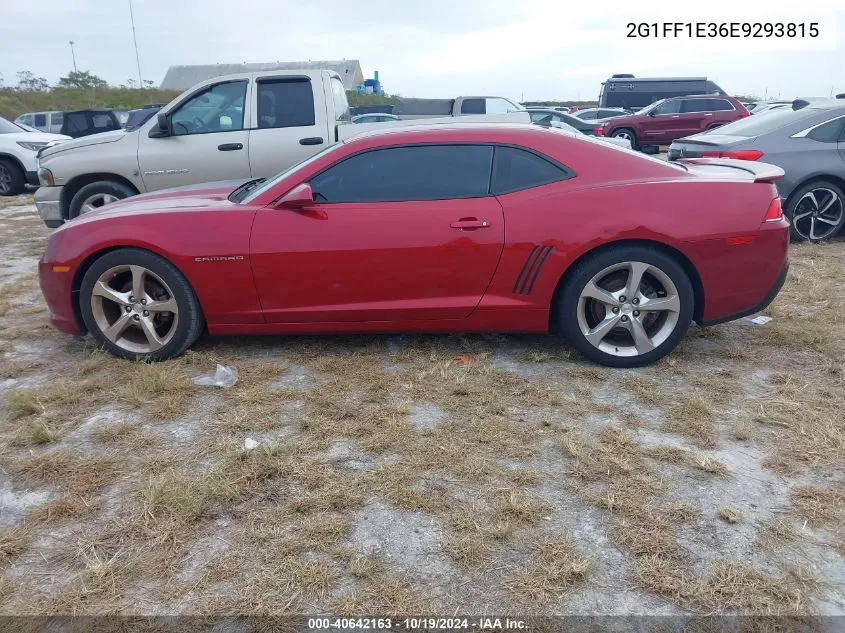 2014 Chevrolet Camaro Lt VIN: 2G1FF1E36E9293815 Lot: 40642163