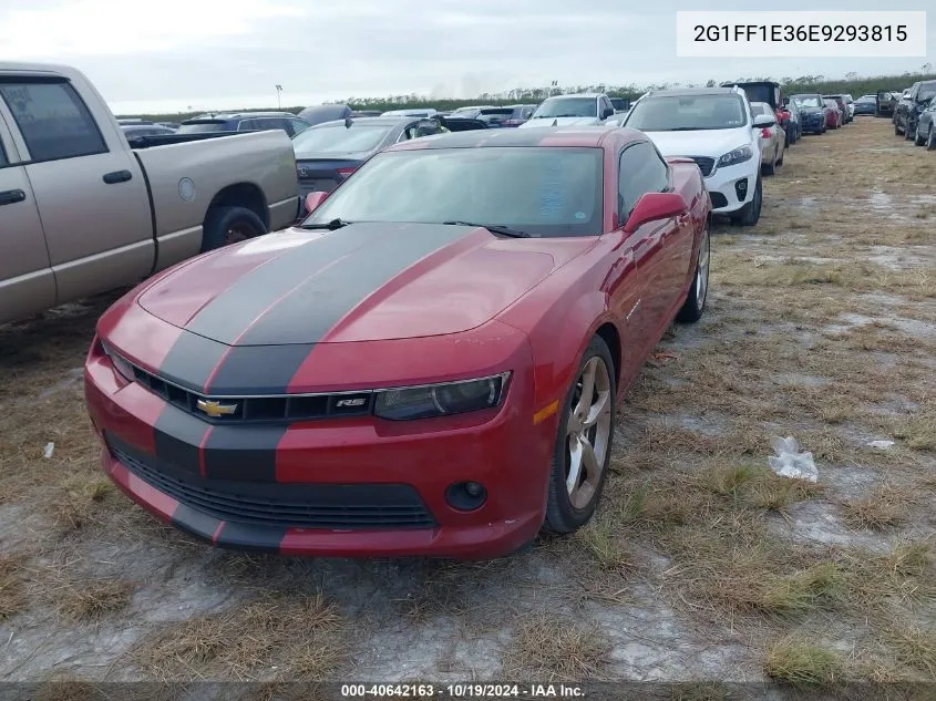 2014 Chevrolet Camaro Lt VIN: 2G1FF1E36E9293815 Lot: 40642163