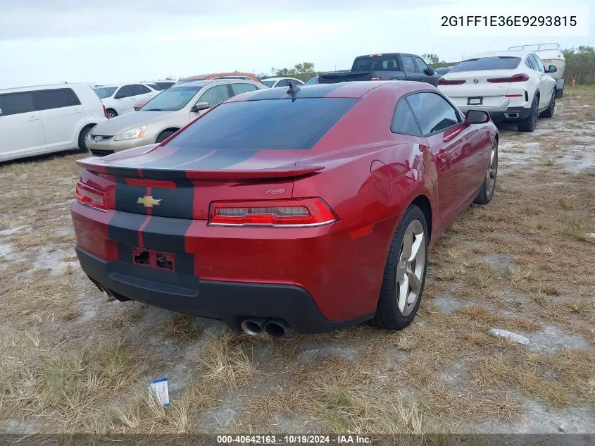 2014 Chevrolet Camaro Lt VIN: 2G1FF1E36E9293815 Lot: 40642163