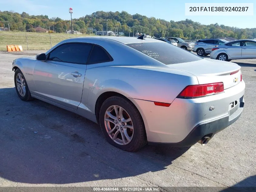 2014 Chevrolet Camaro 2Ls VIN: 2G1FA1E38E9240287 Lot: 40660546