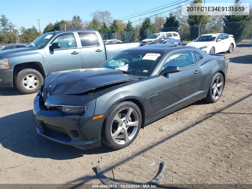 2014 Chevrolet Camaro 2Lt VIN: 2G1FC1E34E9131559 Lot: 40662870