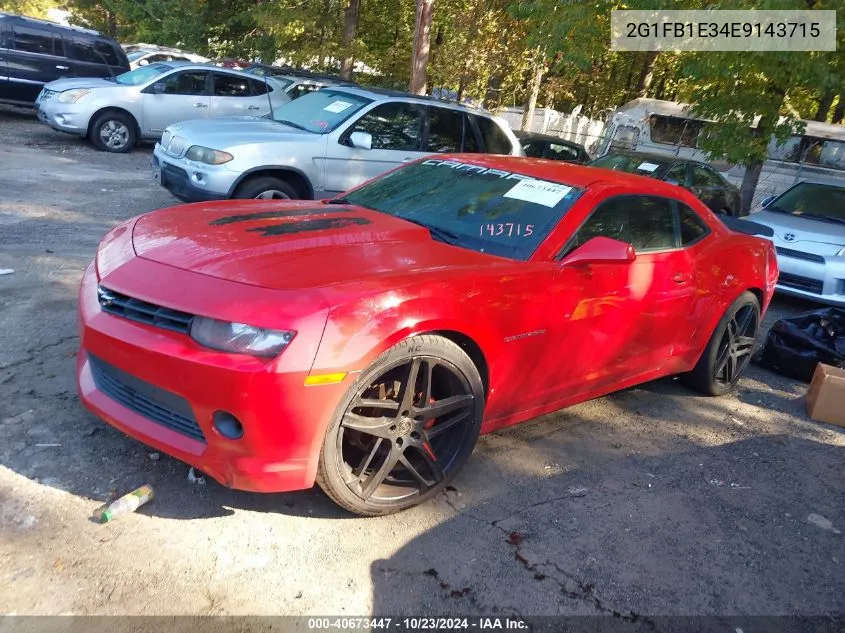 2G1FB1E34E9143715 2014 Chevrolet Camaro 1Lt