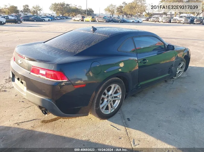 2014 Chevrolet Camaro Ls VIN: 2G1FA1E32E9317039 Lot: 40693023