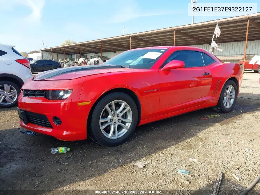 2014 Chevrolet Camaro 1Ls VIN: 2G1FE1E37E9322127 Lot: 40702140