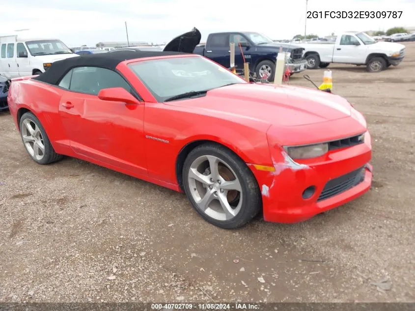 2014 Chevrolet Camaro 2Lt VIN: 2G1FC3D32E9309787 Lot: 40702709