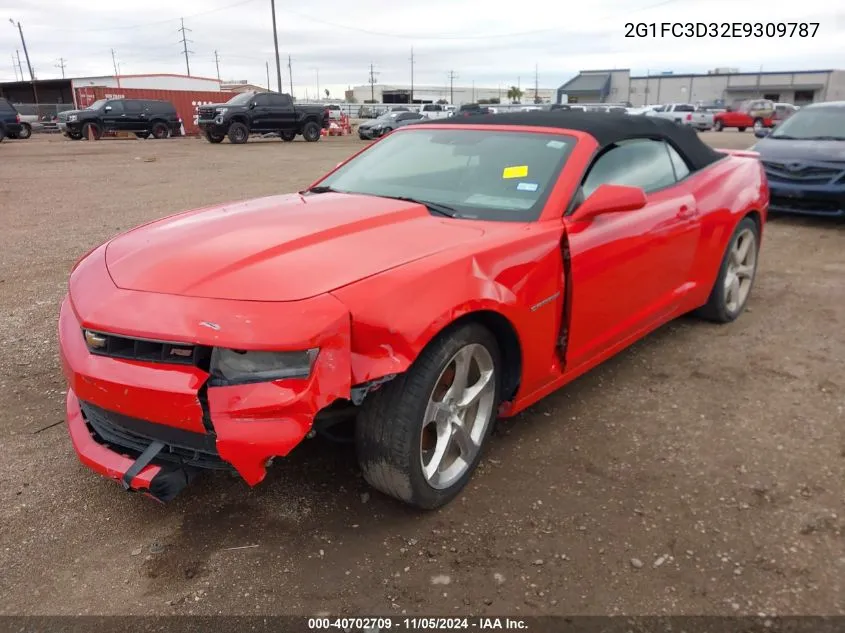 2014 Chevrolet Camaro 2Lt VIN: 2G1FC3D32E9309787 Lot: 40702709