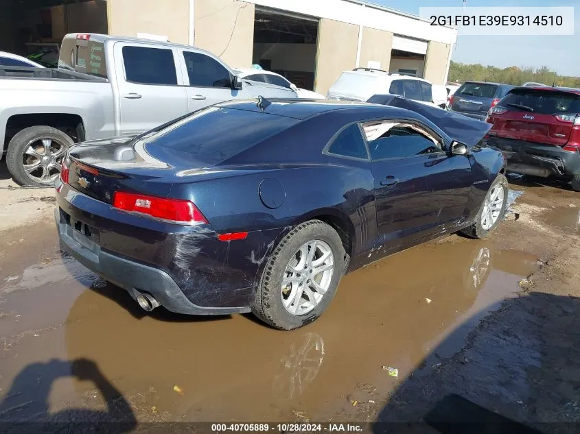 2014 Chevrolet Camaro 1Lt VIN: 2G1FB1E39E9314510 Lot: 40705889