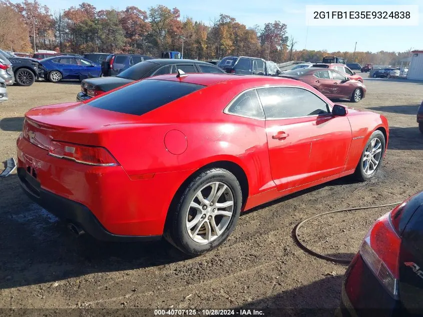 2014 Chevrolet Camaro 1Lt VIN: 2G1FB1E35E9324838 Lot: 40707125