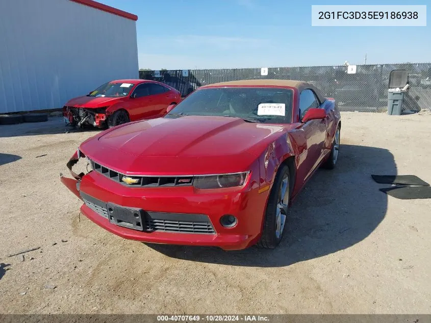 2014 Chevrolet Camaro 2Lt VIN: 2G1FC3D35E9186938 Lot: 40707649