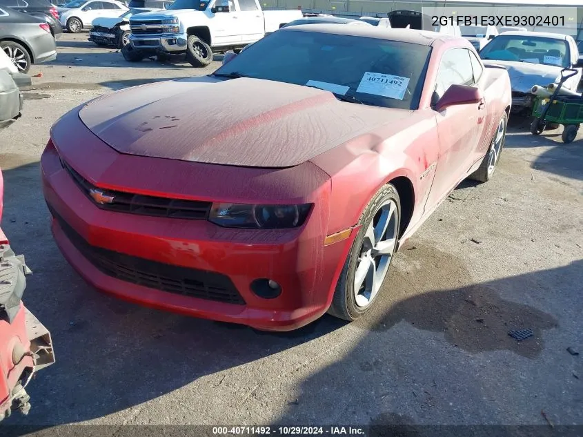 2014 Chevrolet Camaro 1Lt VIN: 2G1FB1E3XE9302401 Lot: 40711492