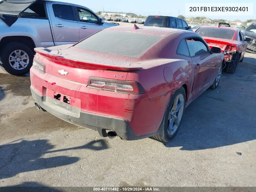 2014 Chevrolet Camaro 1Lt VIN: 2G1FB1E3XE9302401 Lot: 40711492