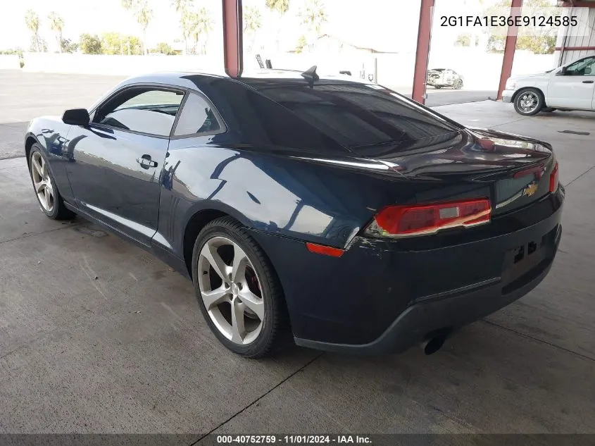 2014 Chevrolet Camaro 2Ls VIN: 2G1FA1E36E9124585 Lot: 40752759