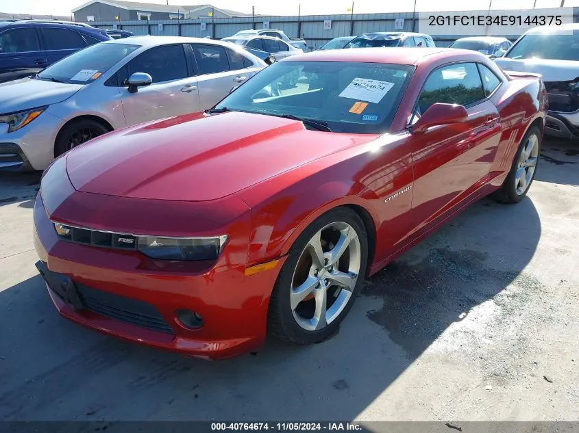 2014 Chevrolet Camaro 2Lt VIN: 2G1FC1E34E9144375 Lot: 40764674