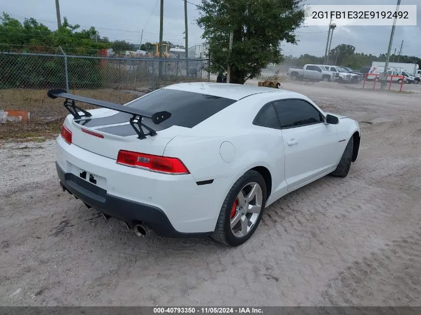 2014 Chevrolet Camaro 1Lt VIN: 2G1FB1E32E9192492 Lot: 40793350