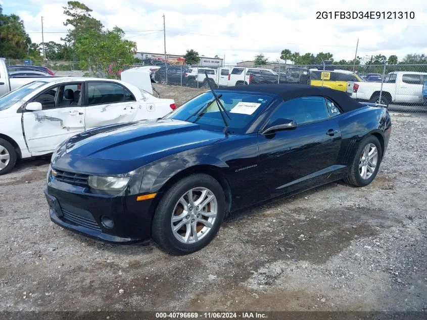 2014 Chevrolet Camaro 1Lt VIN: 2G1FB3D34E9121310 Lot: 40796669