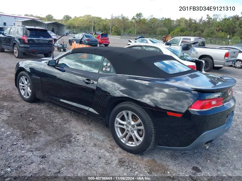 2014 Chevrolet Camaro 1Lt VIN: 2G1FB3D34E9121310 Lot: 40796669