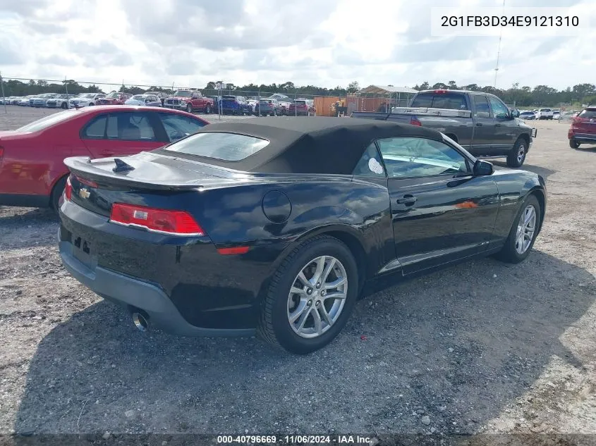 2014 Chevrolet Camaro 1Lt VIN: 2G1FB3D34E9121310 Lot: 40796669