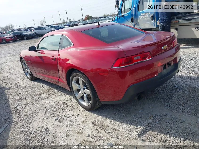 2014 Chevrolet Camaro 1Lt VIN: 2G1FB1E38E9143992 Lot: 40828519