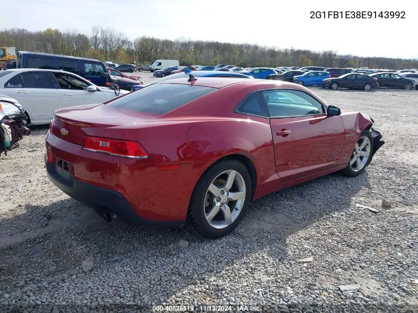 2014 Chevrolet Camaro 1Lt VIN: 2G1FB1E38E9143992 Lot: 40828519