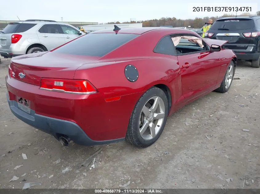 2014 Chevrolet Camaro 1Lt VIN: 2G1FB1E37E9134751 Lot: 40858779