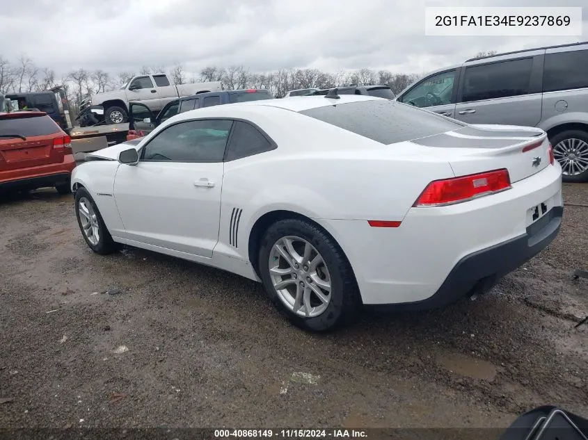 2014 Chevrolet Camaro 2Ls VIN: 2G1FA1E34E9237869 Lot: 40868149