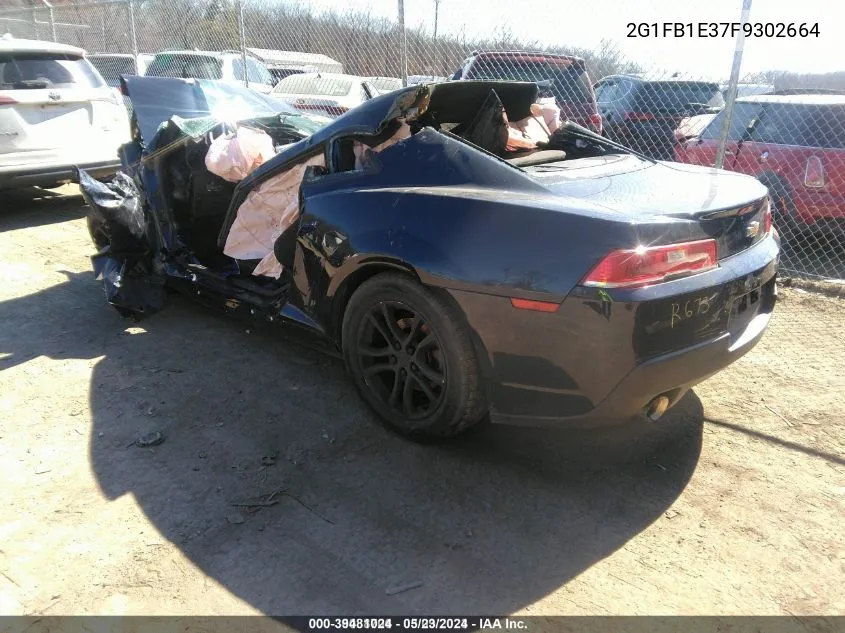 2G1FB1E37F9302664 2015 Chevrolet Camaro 2Ls