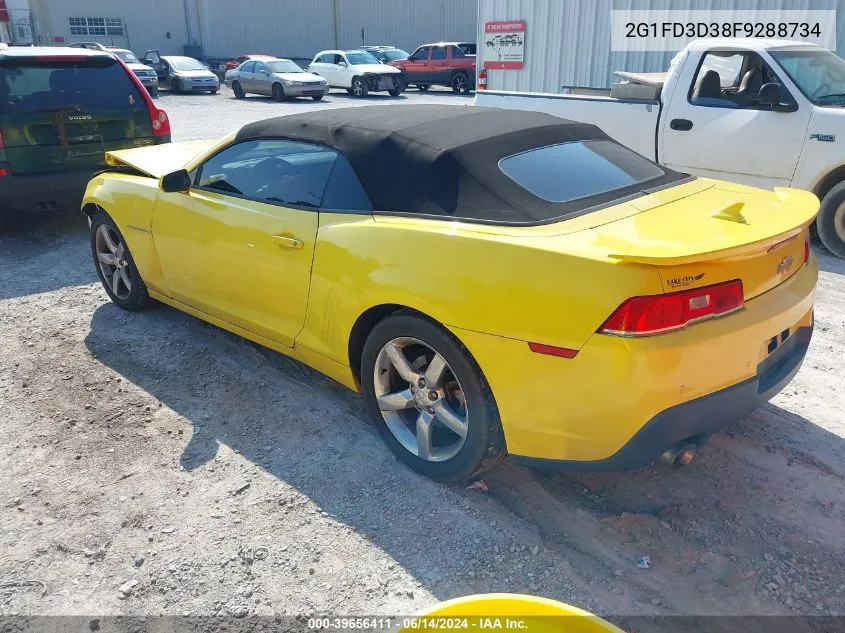 2015 Chevrolet Camaro 1Lt VIN: 2G1FD3D38F9288734 Lot: 39656411